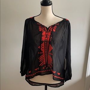 Embroidered top